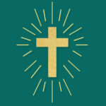 Cross Favicon GOLD DARK TEAL