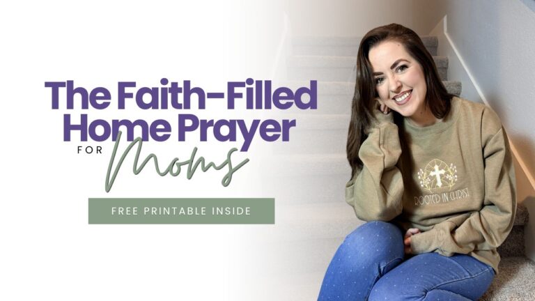 Prayer for moms - faith-filled home prayer printable for moms.